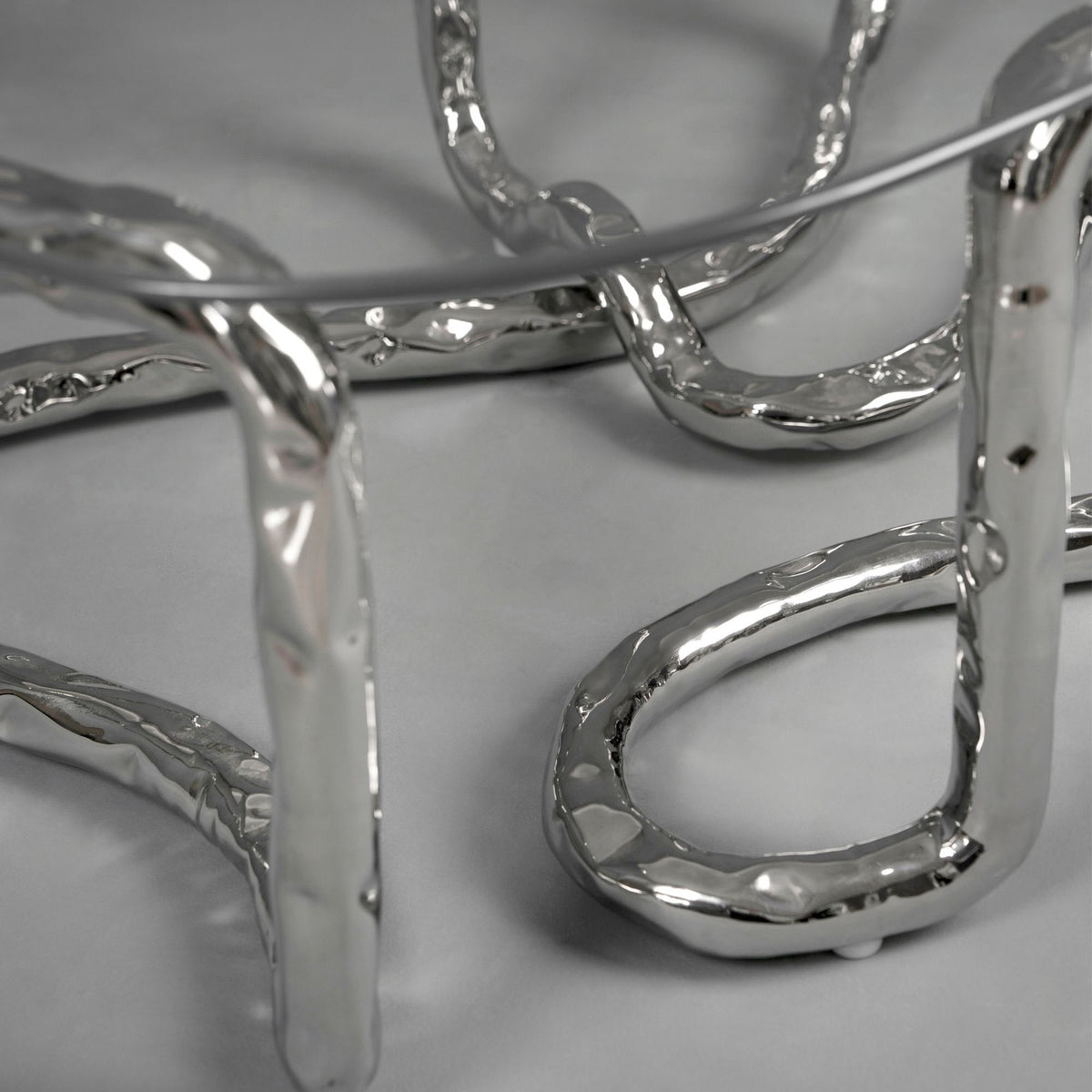 Stainless Steel Coffee Table - Lasso Series by Nitush Aroosh — view 10
