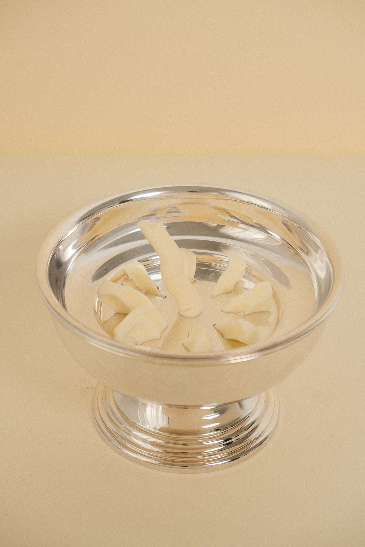 Silver-Plated Butter Press — side angle