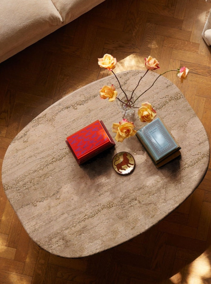 Circa Coffee Table in Travertine by Lemon | The Oblist