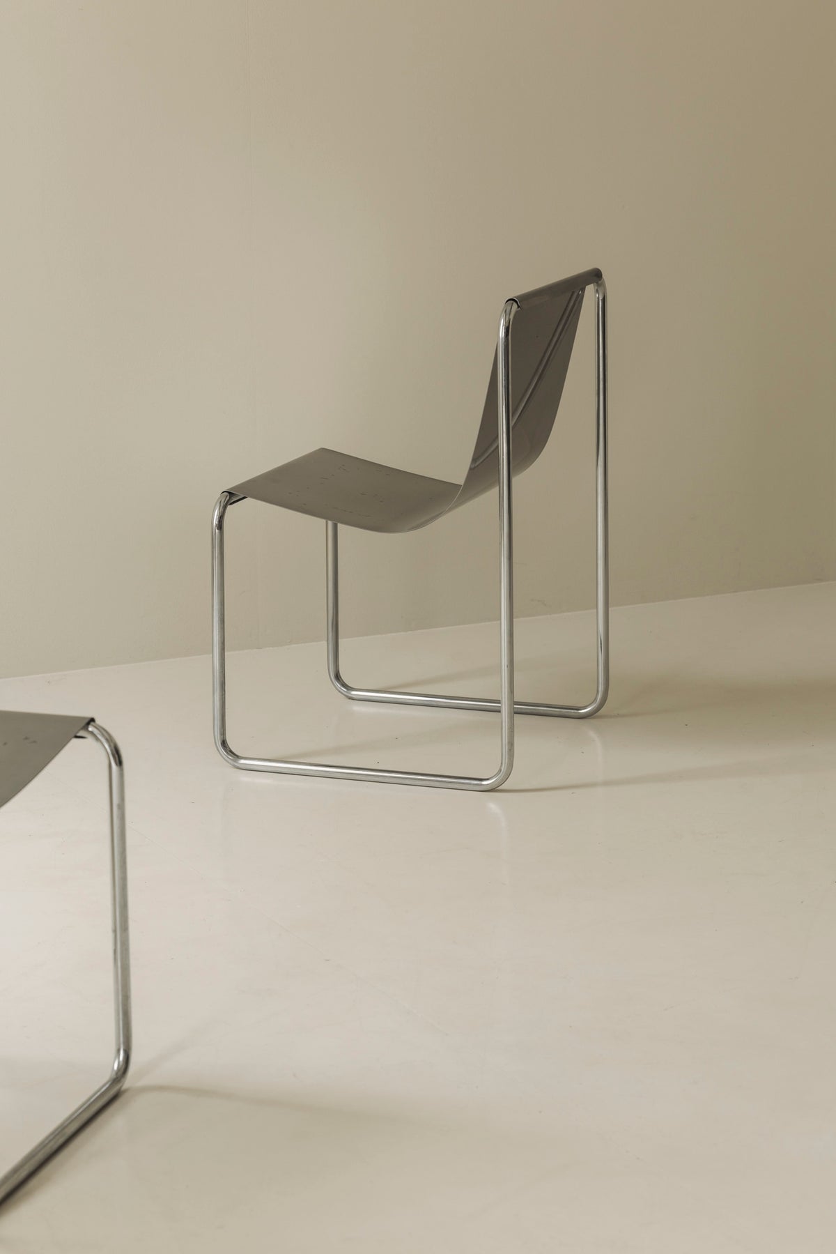 Very rare set of four dining chairs by Patrick Gingembre, France 1960s — in context
