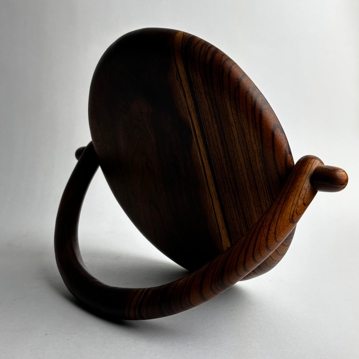 Vintage Mirrors in Walnut - Modernist Collection — side angle