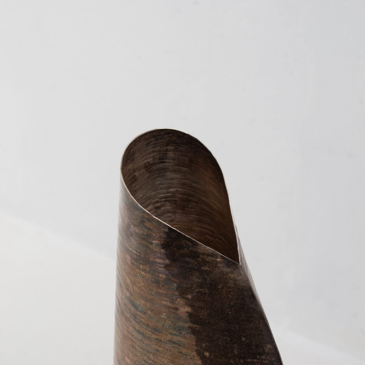 Jordan Sheffield Collection Silver Plated Vase — angled view highlighting metallic finish