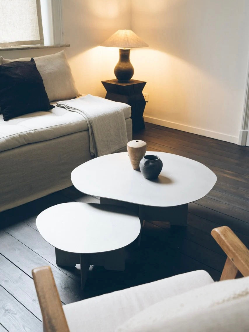 Coffee Table - 1.0 - Stainless Steel — lifestyle setting