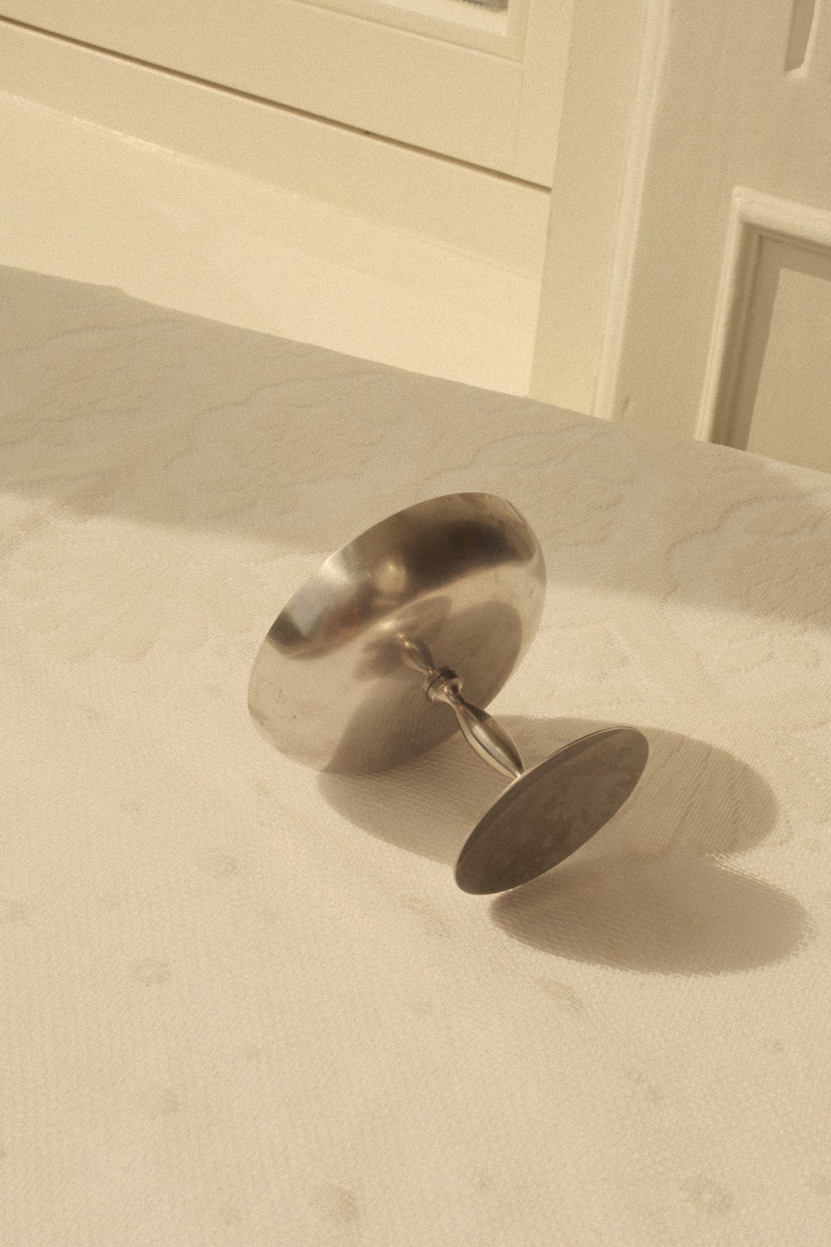 Stainless Steel Pedestal Coupes — close-up