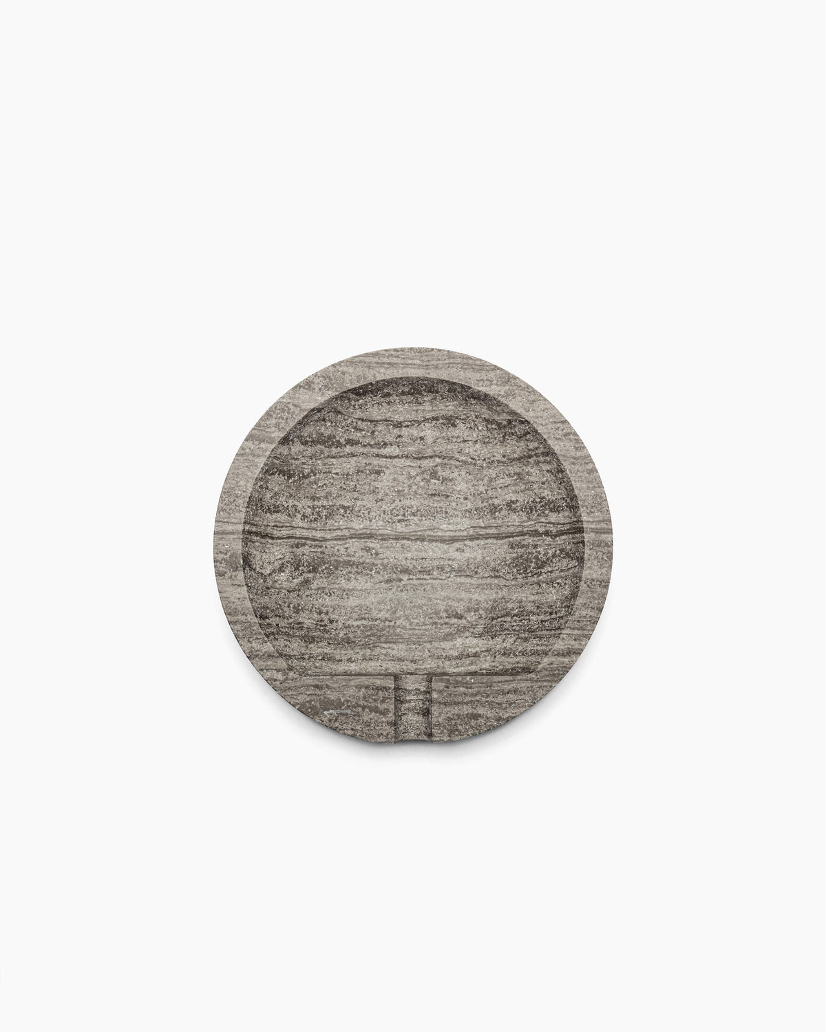 Scandinavian Modern Ashtray in Marble - Minimalism Collection — side angle