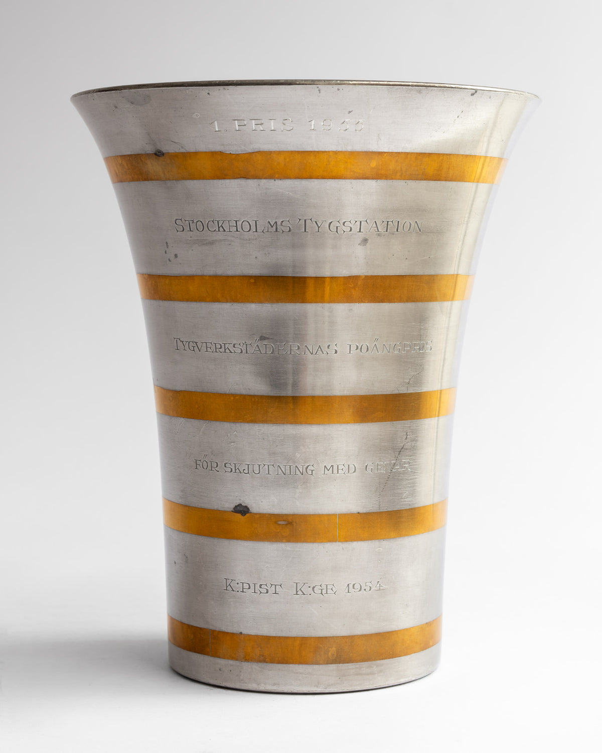 Pewter and Brass Vase by Estrid Ericson for Svenskt Tenn — alternate view
