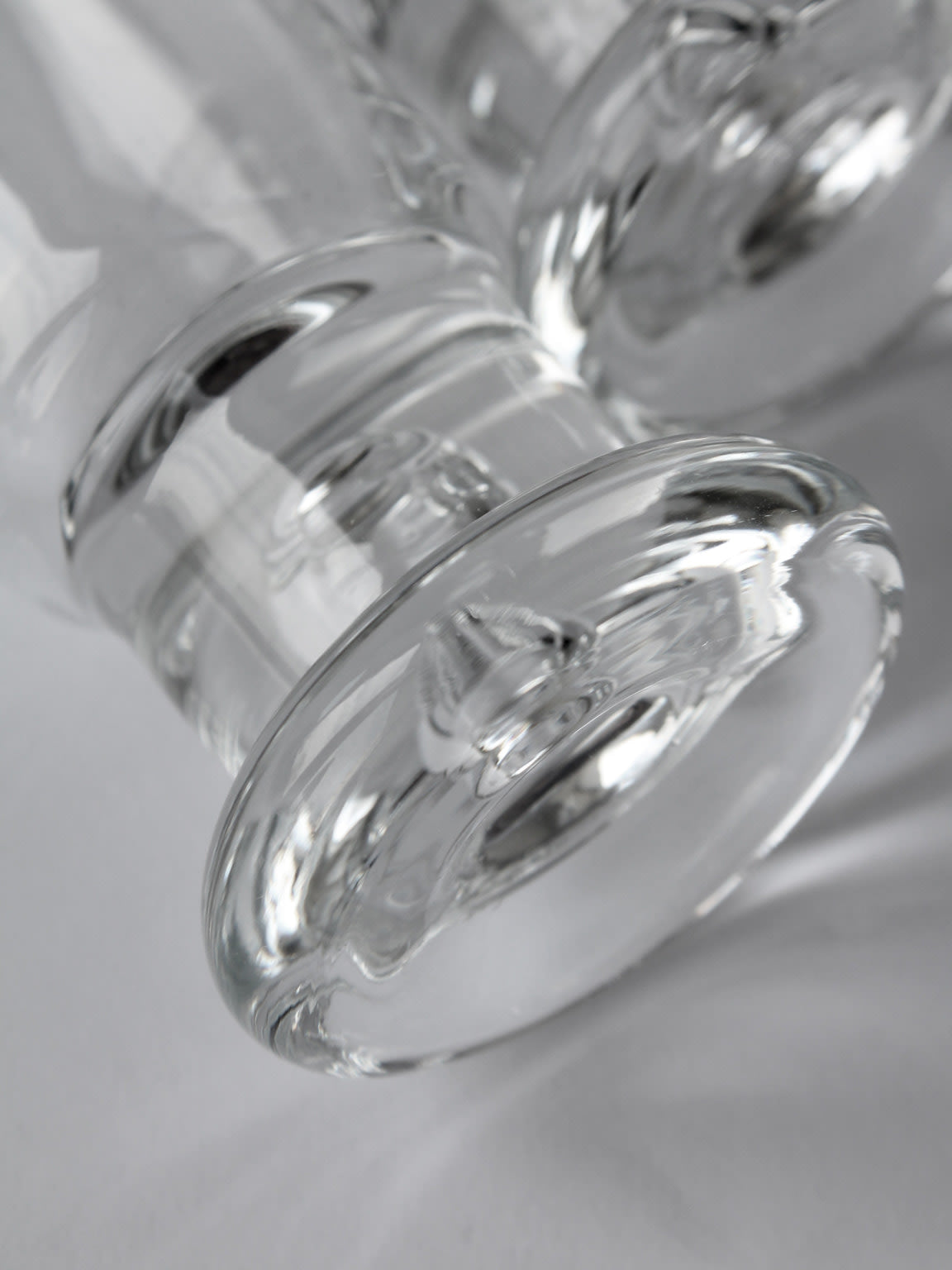 Close-up detail of Tapio Wirkkala bubble glass texture and form