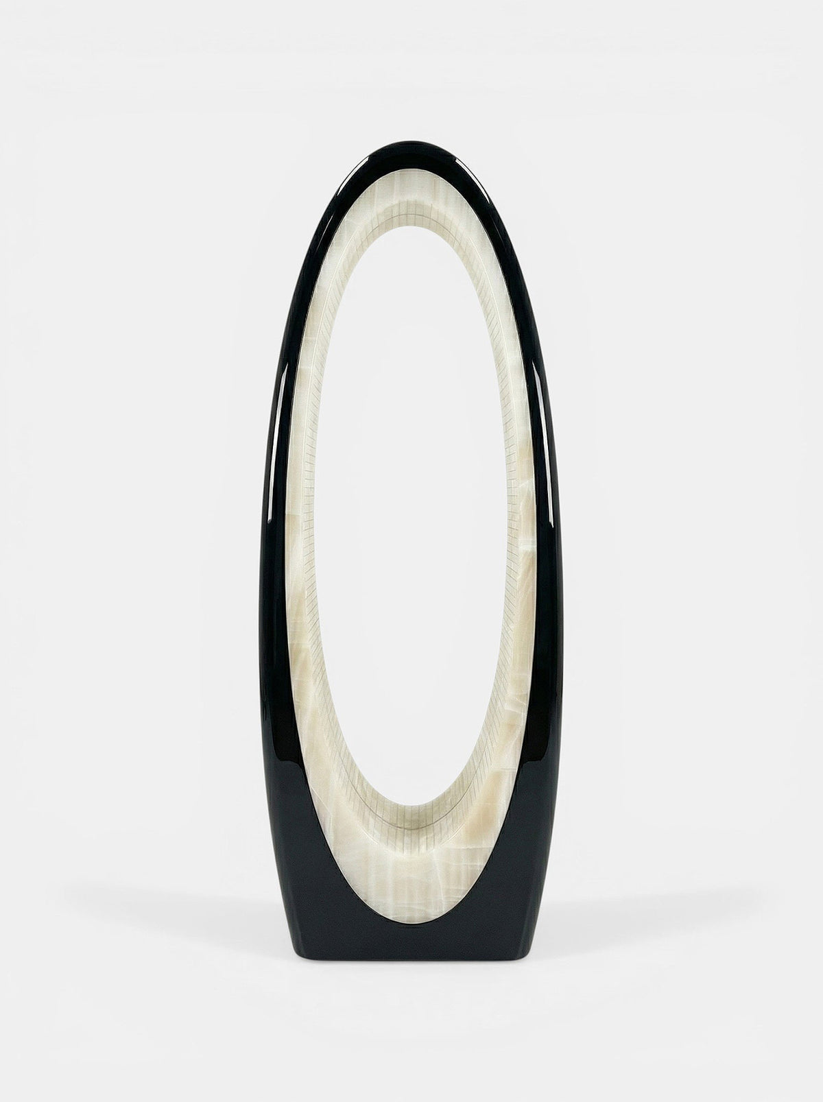 Harch Black And Vanilla Onyx Mirror — detail view