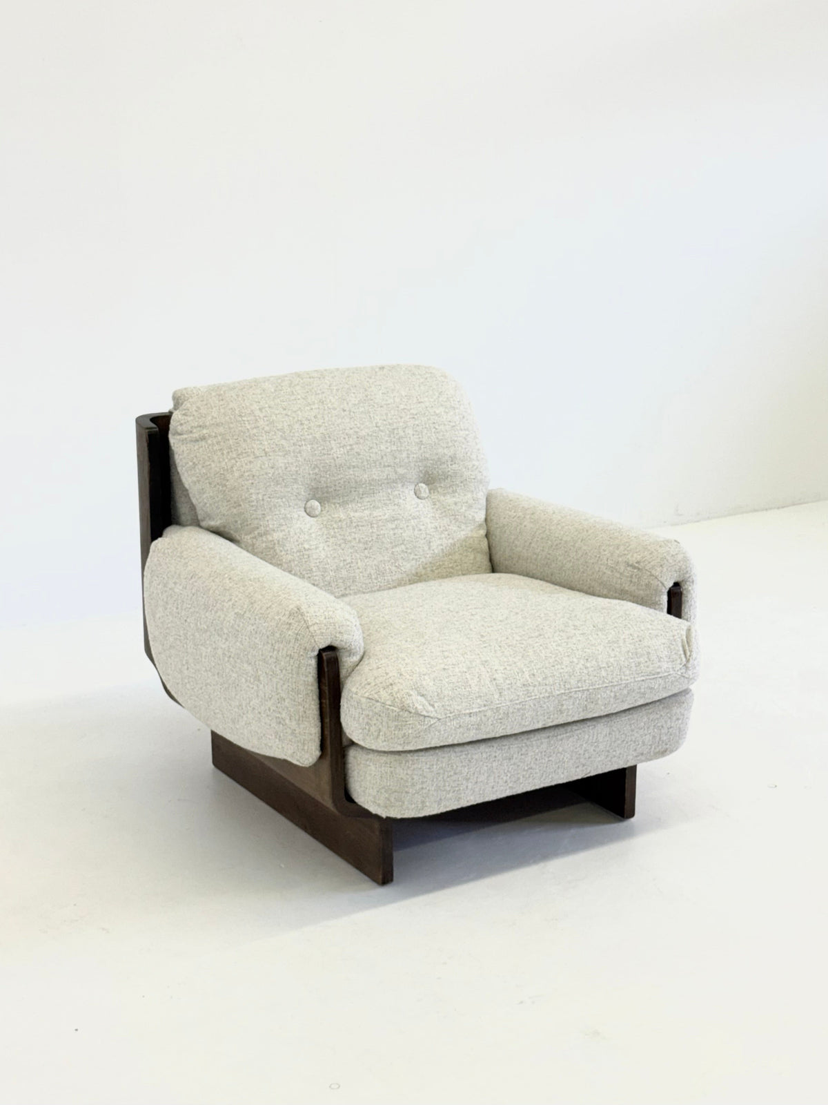 Italian Brutalist - mid century armchair — additional view