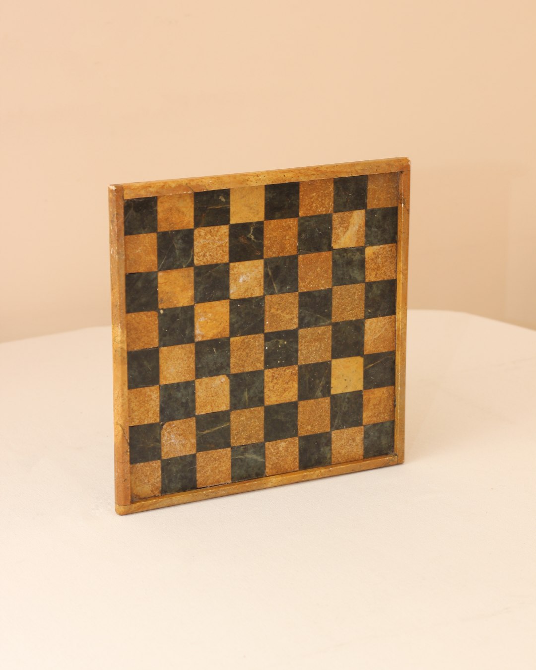 Soapstone Chessboard — close-up