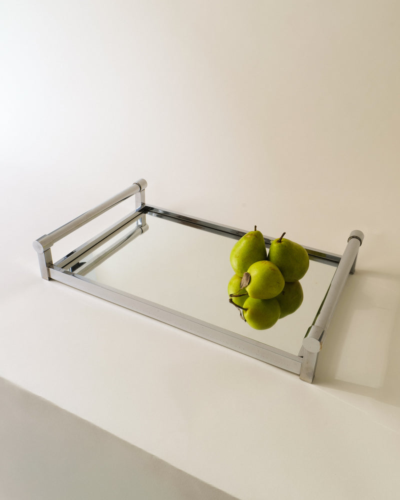 Adnet Table Mirror 1940s — detail view