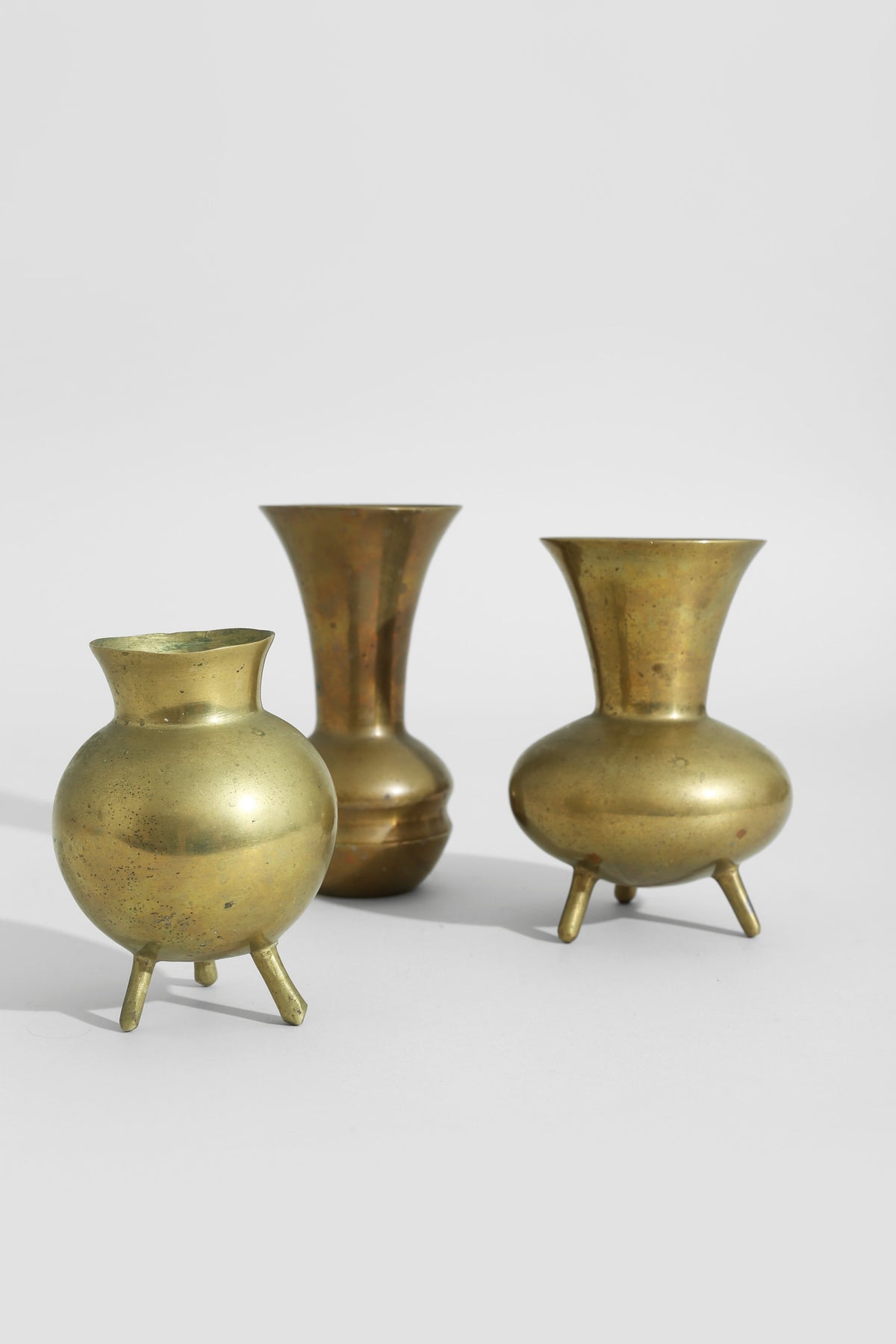 Modernist Brass Vessel — detail view