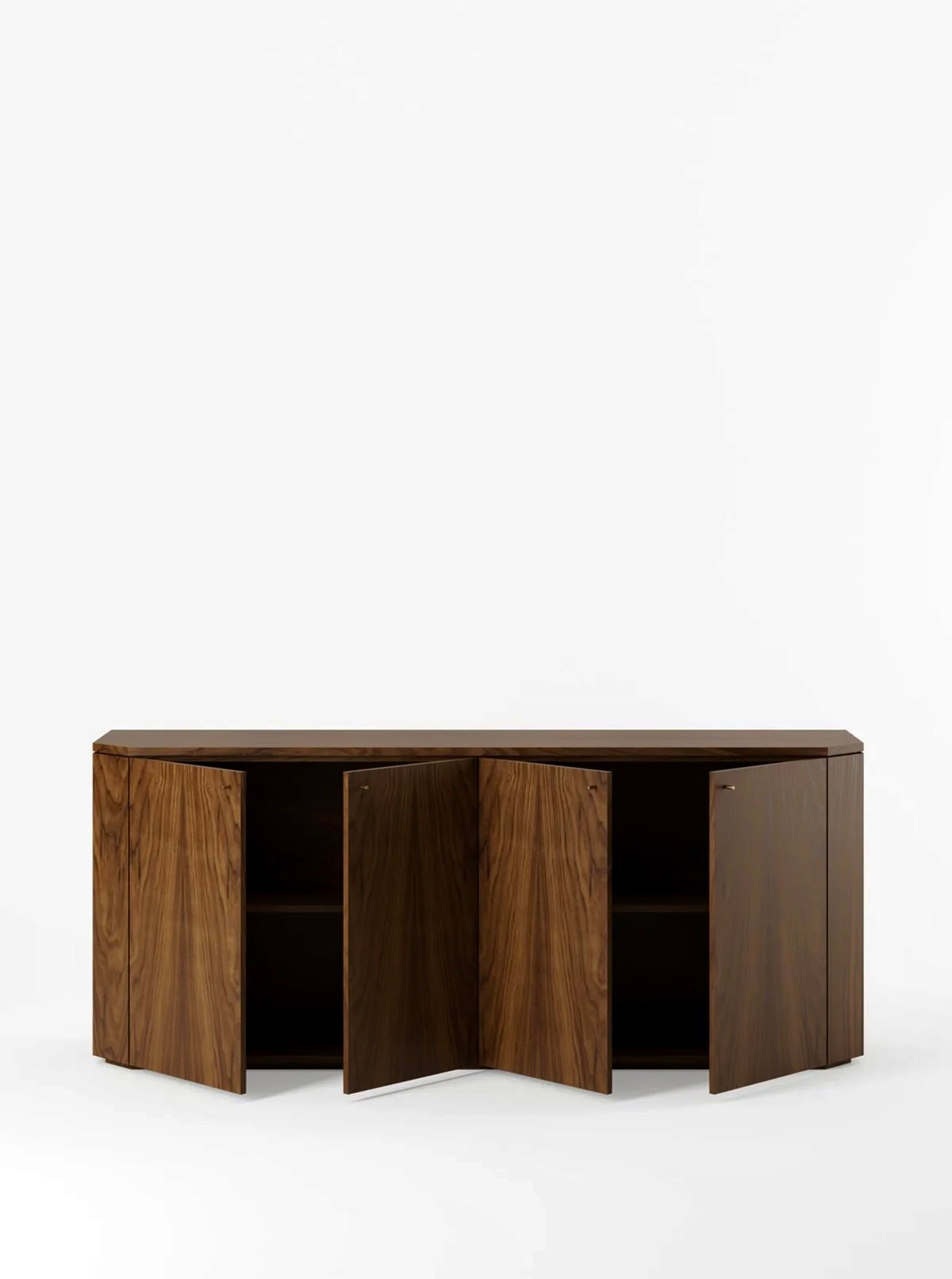 Winston Server in Walnut — close-up