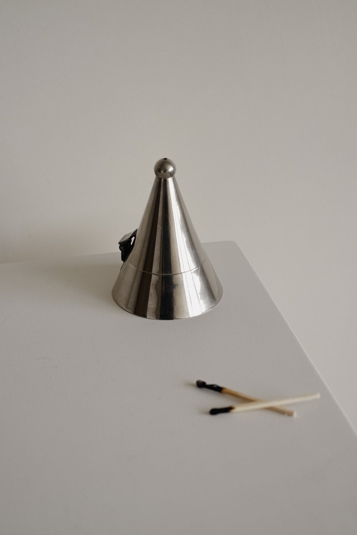 Stainless Steel Tealight Holder  — close-up