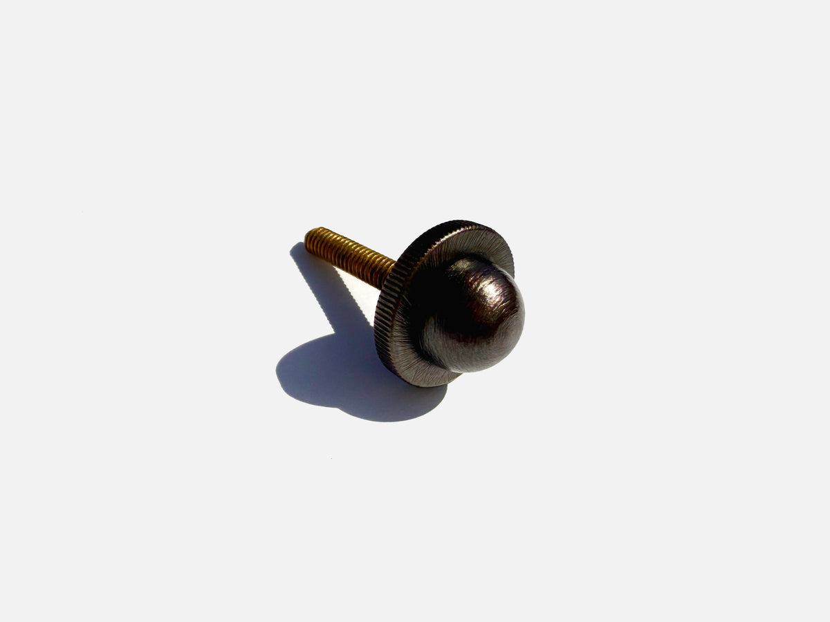 Brass threaded bolt detail of Selene wall sconce hardware