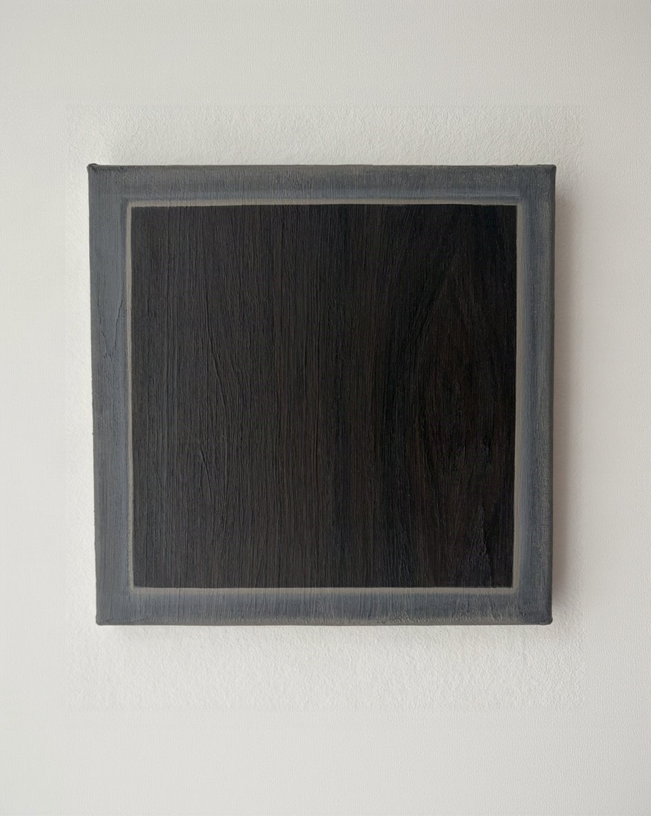 "Echoes of Wood - Contained Echoes II" Painting by Renée Schimio | The Oblist