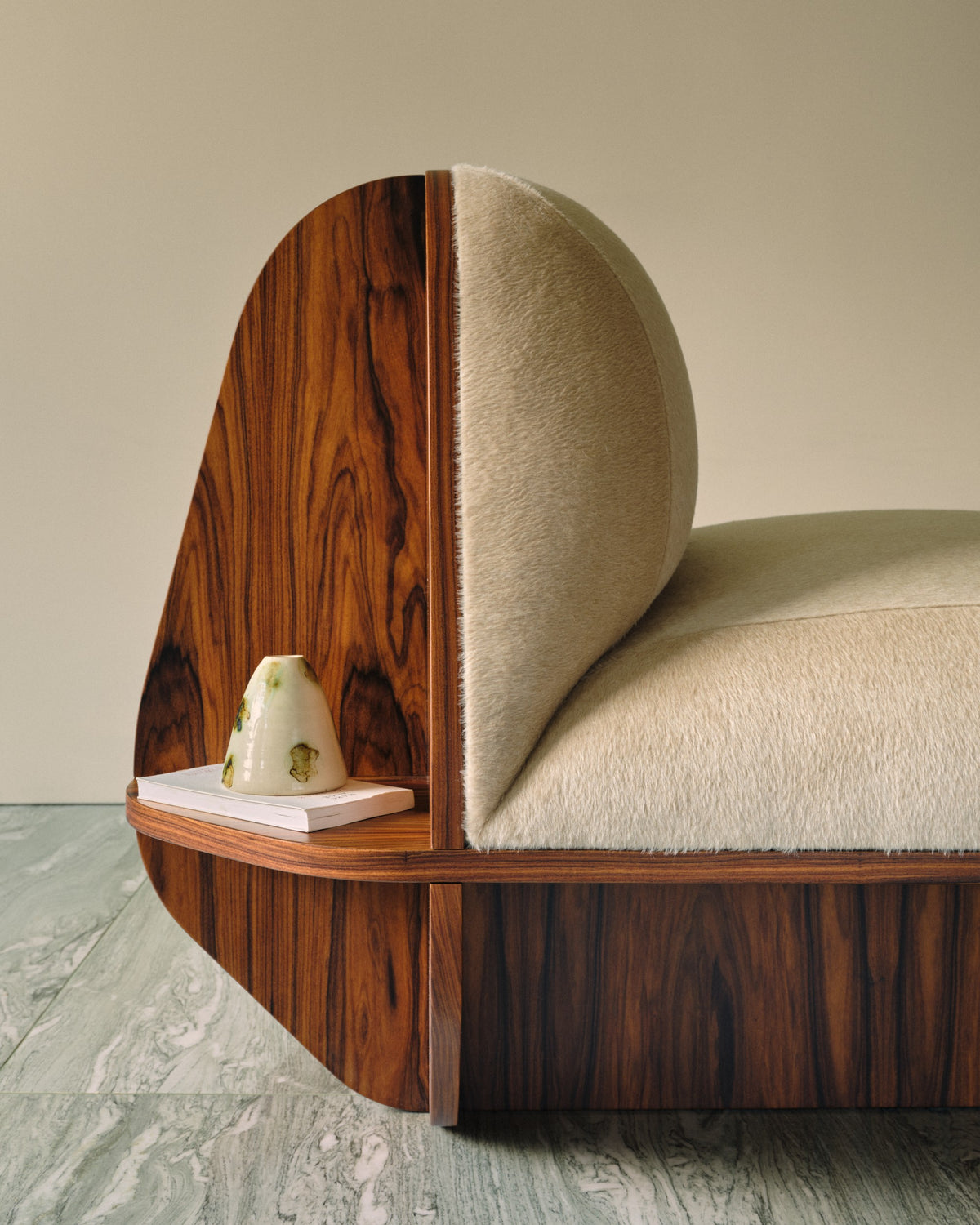 MATERA Armchair in Wood and Textile — additional view