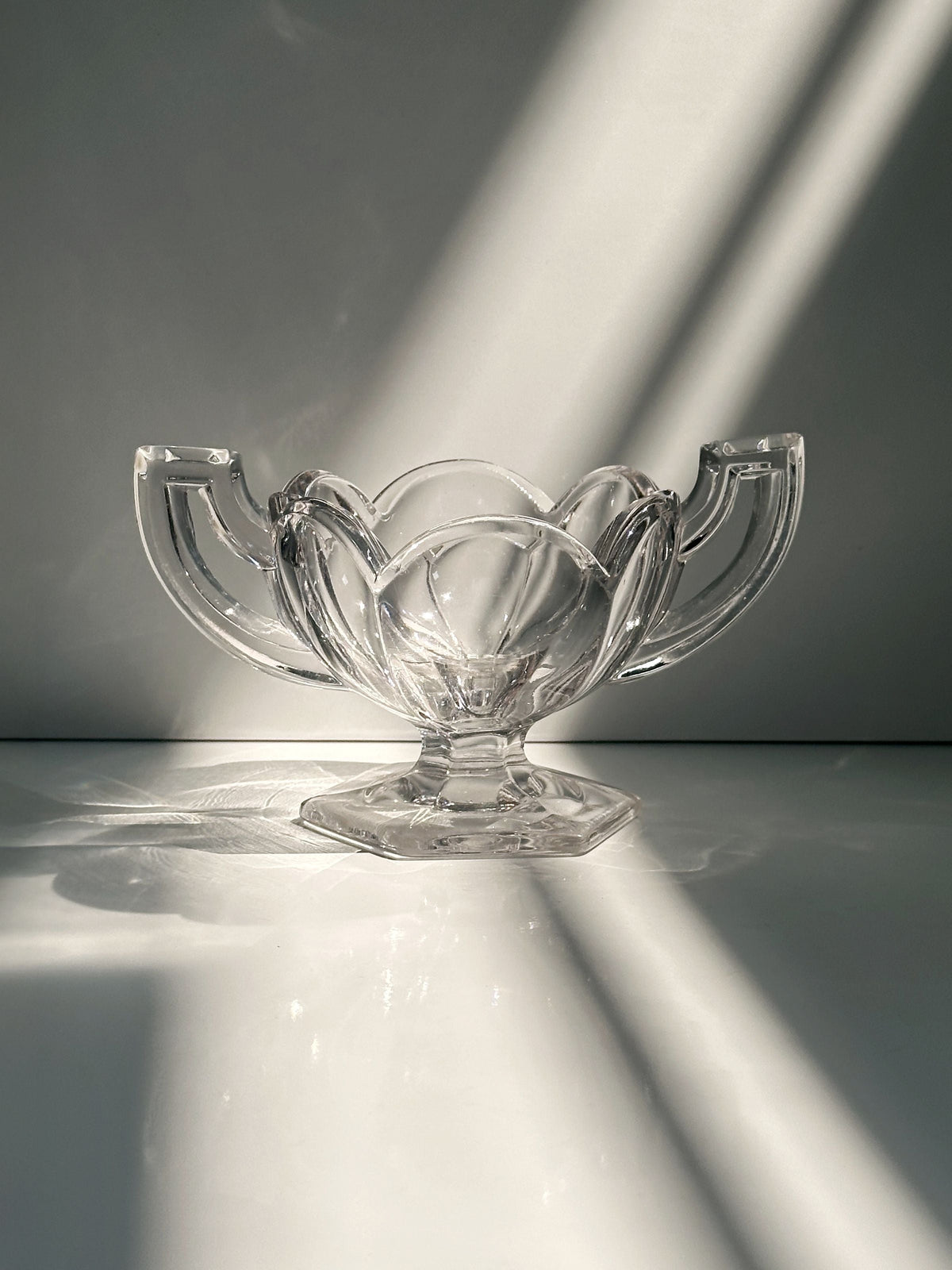 Crystal Glass Bowl by Dodo Vintage | The Oblist — clear glass, vintage design