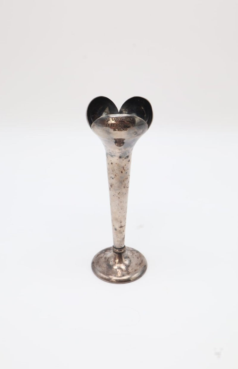 Gio Ponti ‘Soliflore’ Silver-Plated Bud Vase for Calderoni – Italy, 1930s by Forma Finds | The Oblist