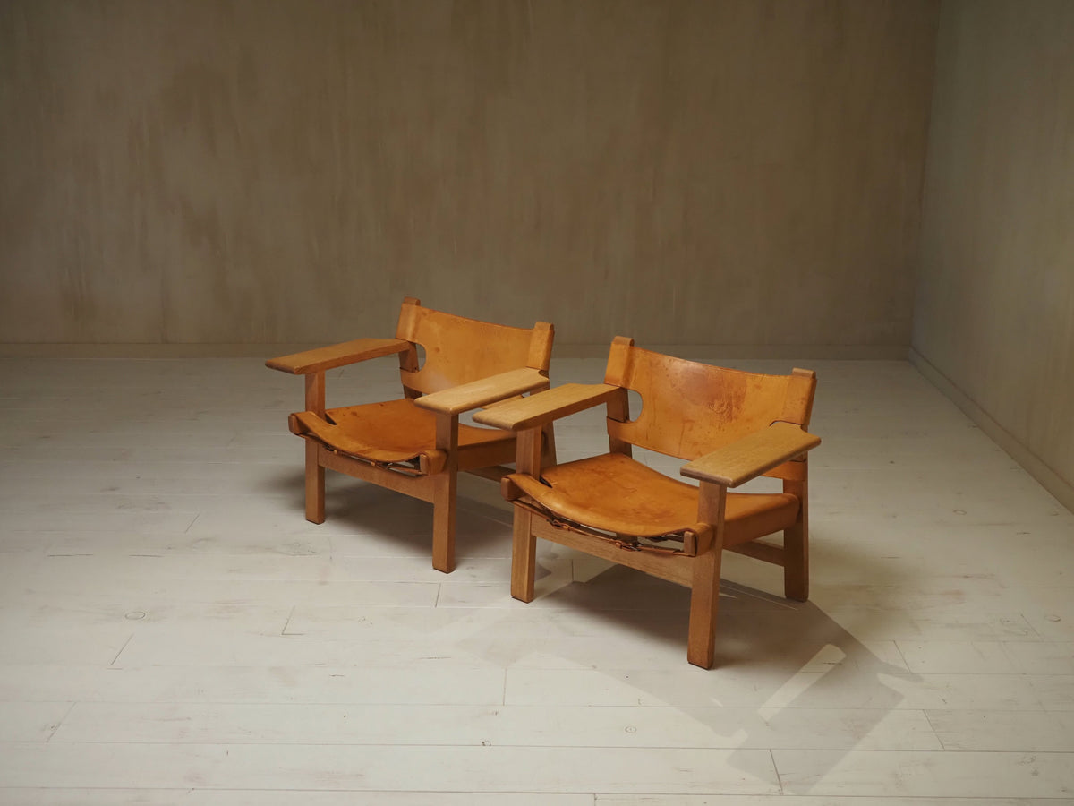 Pair of Børge Mogensen Spanish Chairs, 1960s — additional view