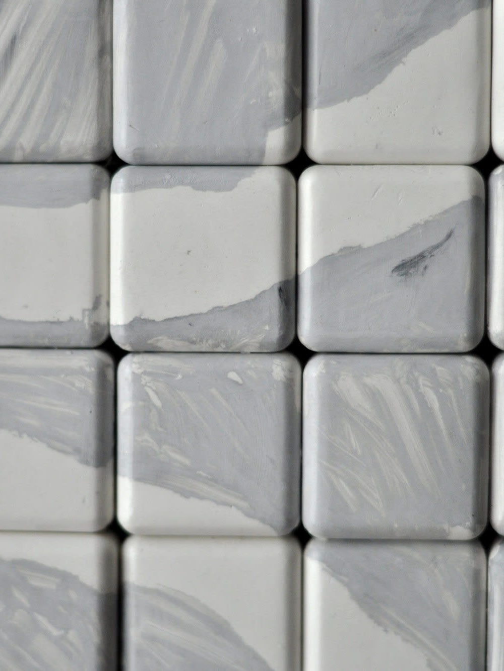 Gesso Painting No.18 - Sculptural Relief — close-up