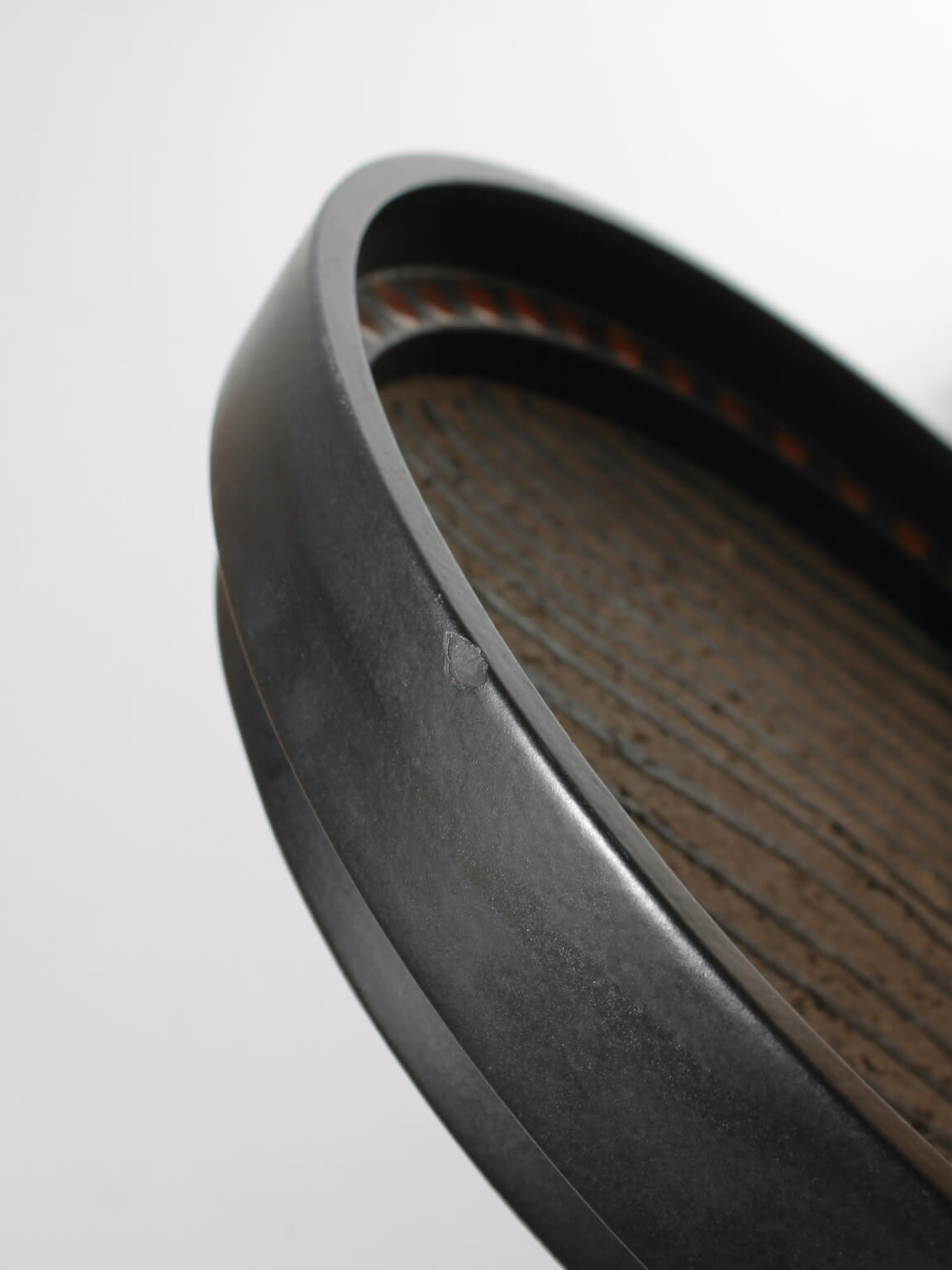 Mari Simmulson Geometric Large Ceramic Bowl, For Upsala-Ekeby, Sweden, 1960s — close-up