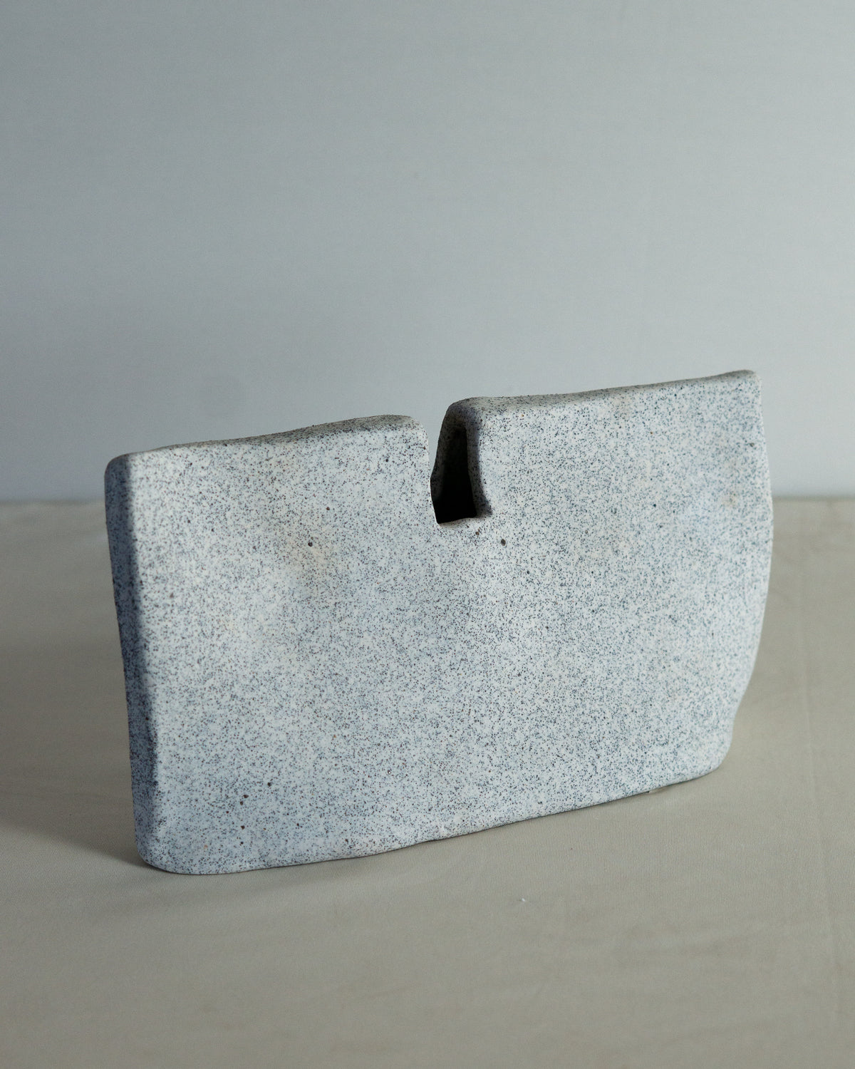 Tsaka Vase Speckled Porcelain — detail view