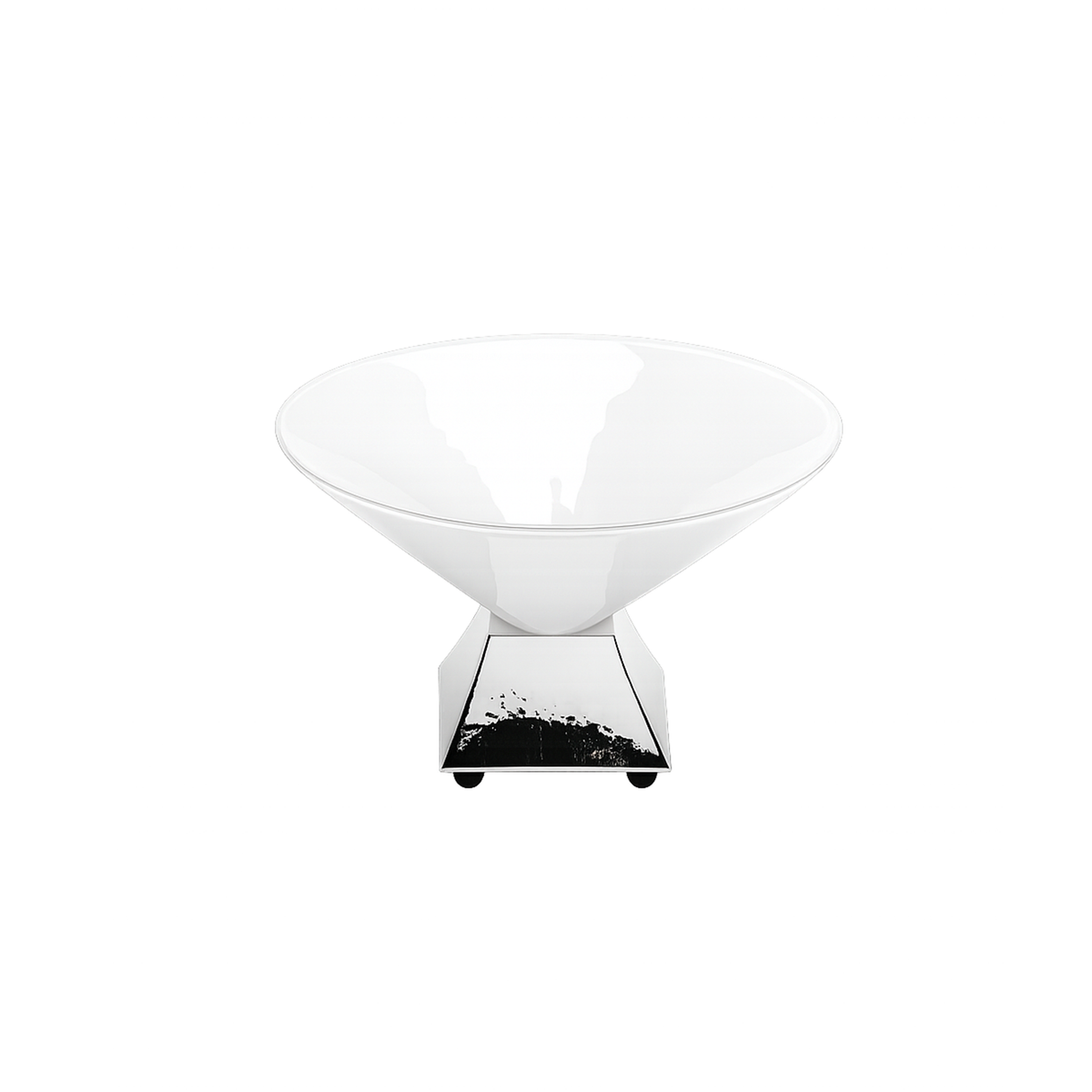 Silver Plated Centerpiece — angled view on white background