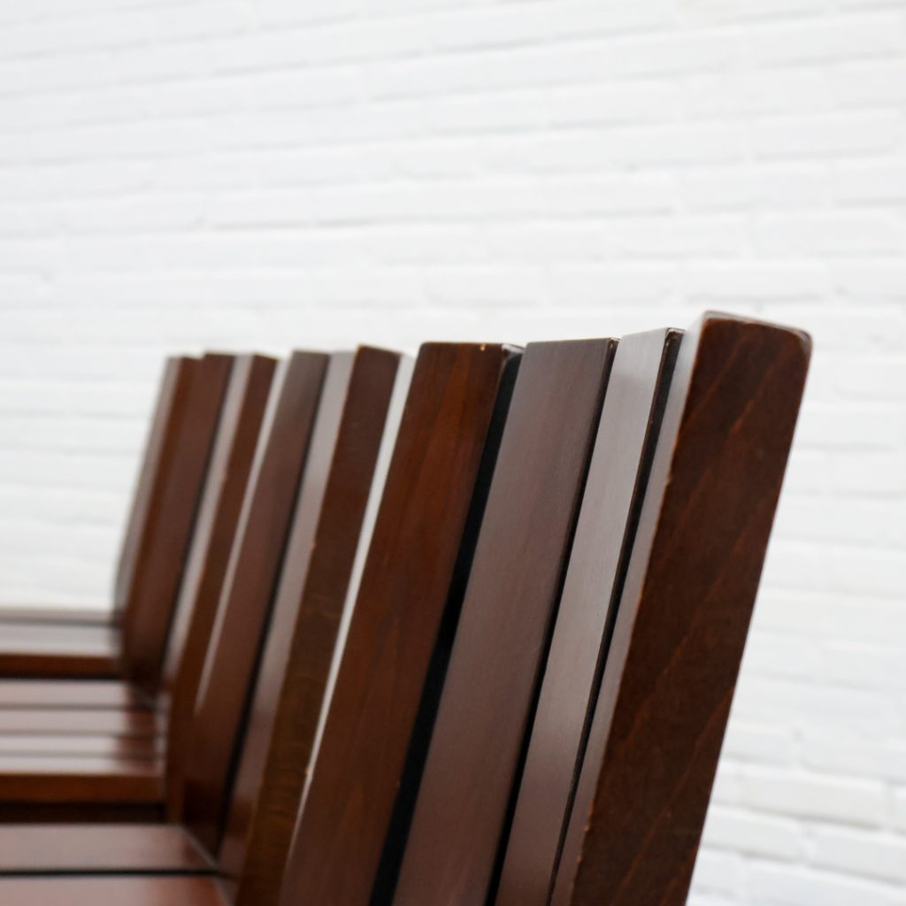 Dutch Wooden Dining Chairs 1970s — view 9