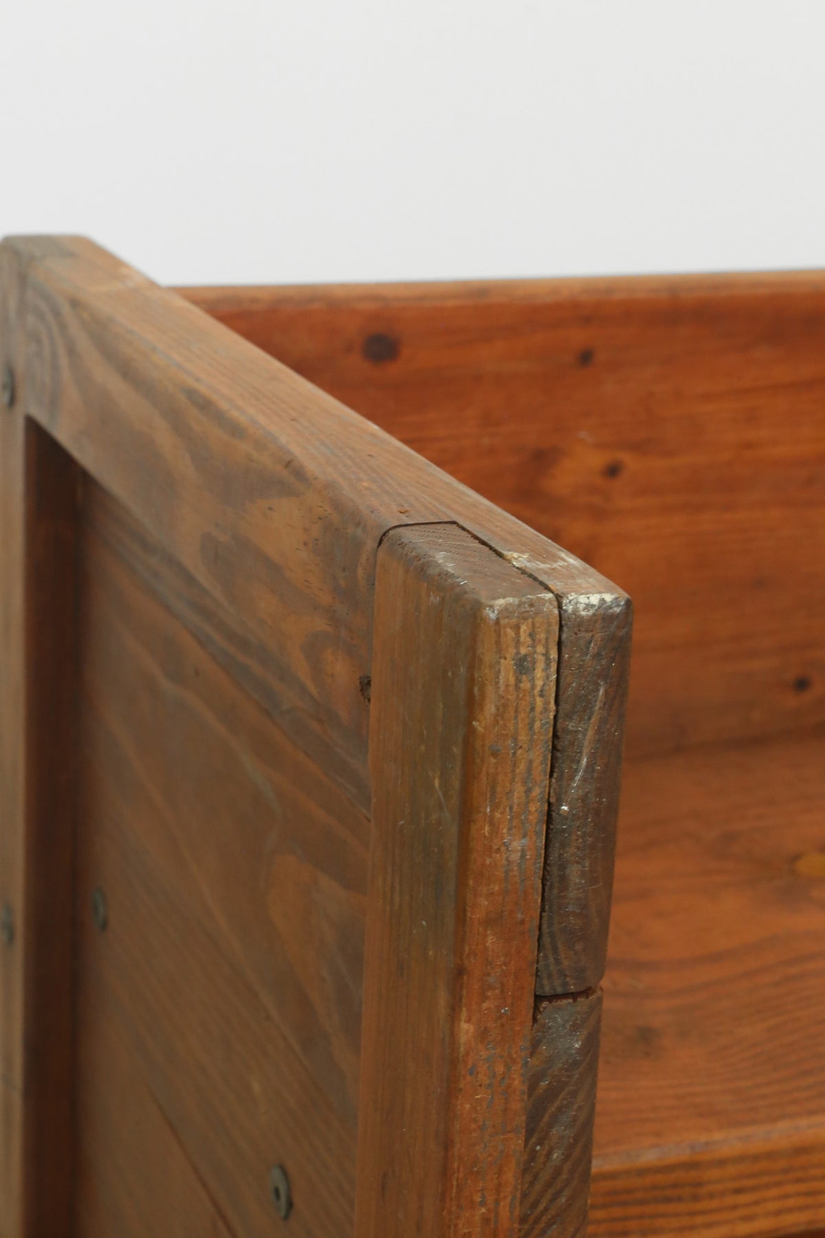Primitive Pine Bench — in context