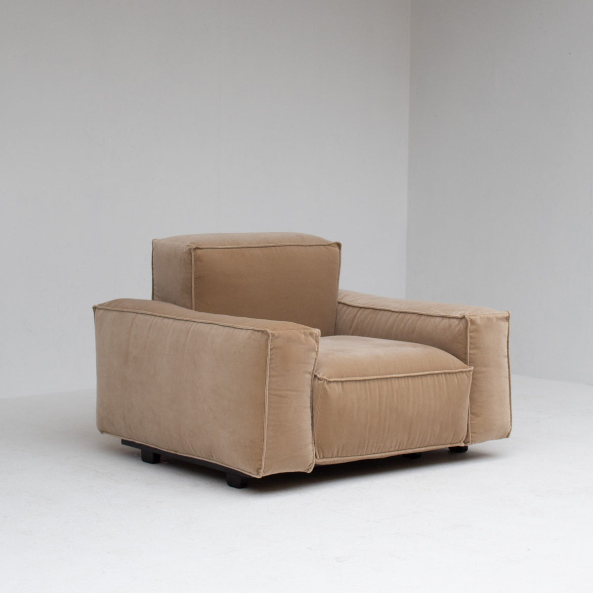 Marenco Marechiaro Modular Sofa Set for Arflex — angled view of beige fabric armchair