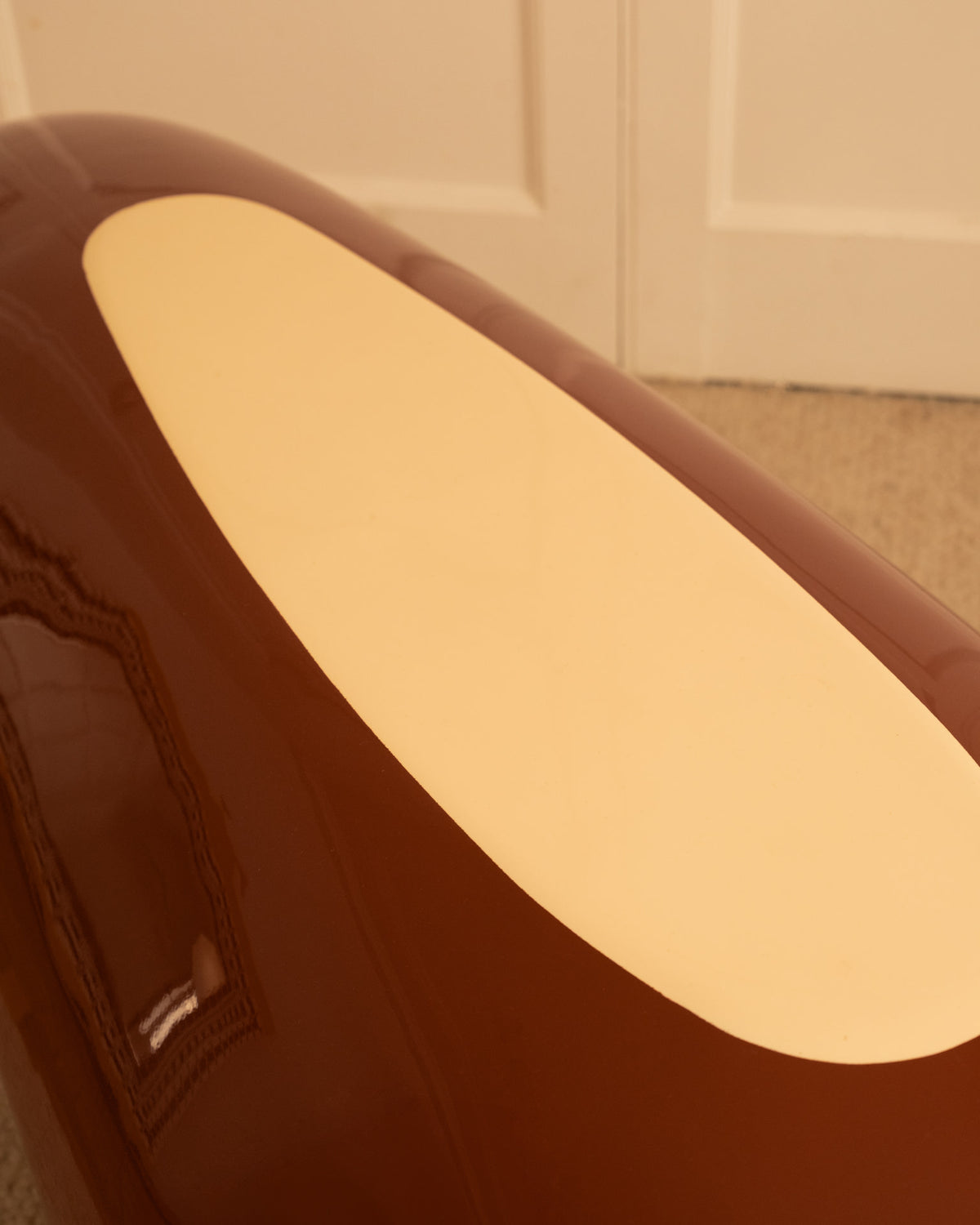 Lacquered Bench - 1970s — close-up