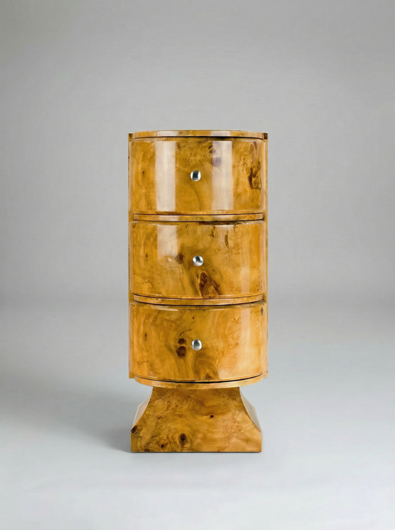 'Jumeaux Grand' Olive Burl Wood Side Table by Meola Interiors | The Oblist