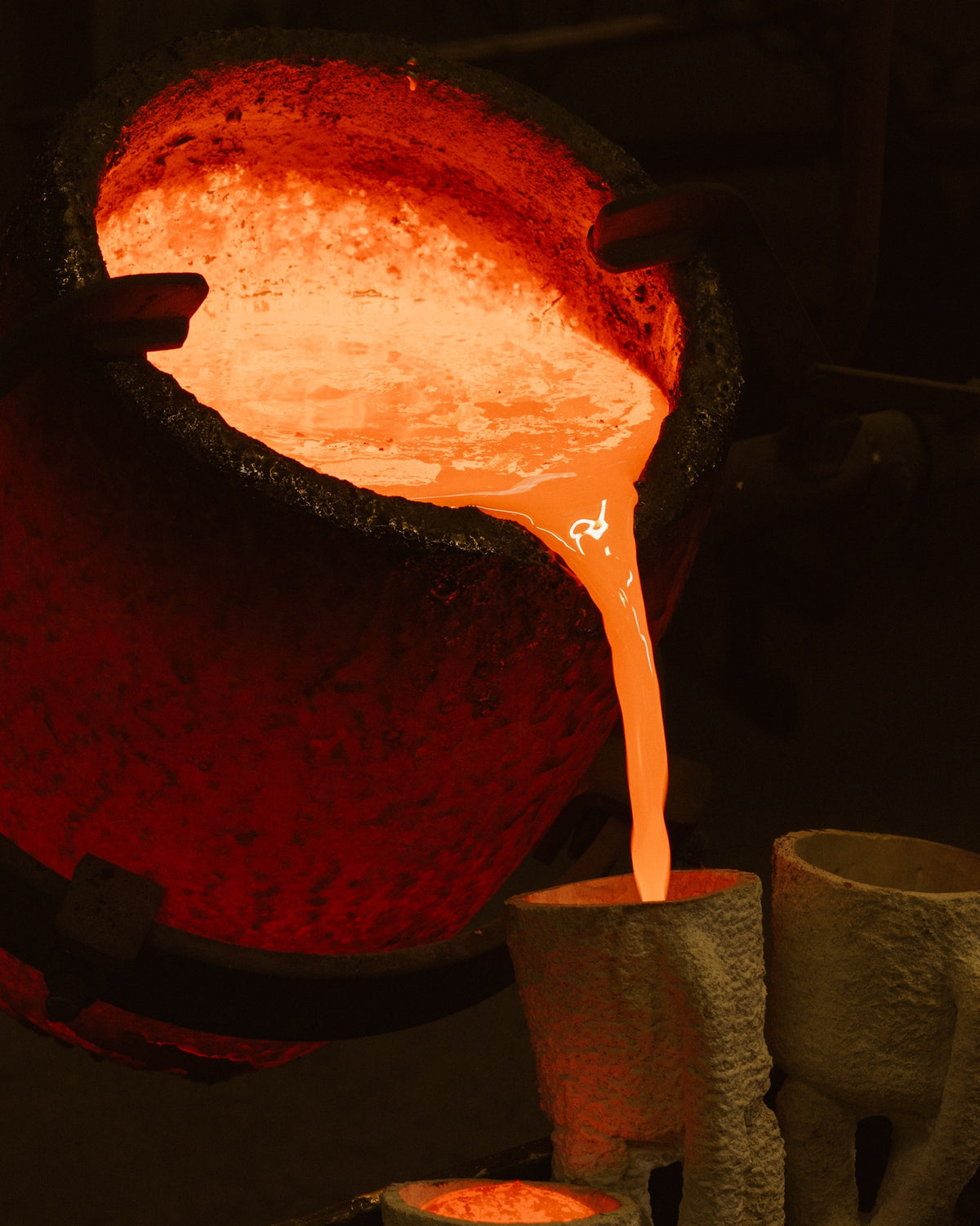 Solid Bronze Candle Holder — alternate view