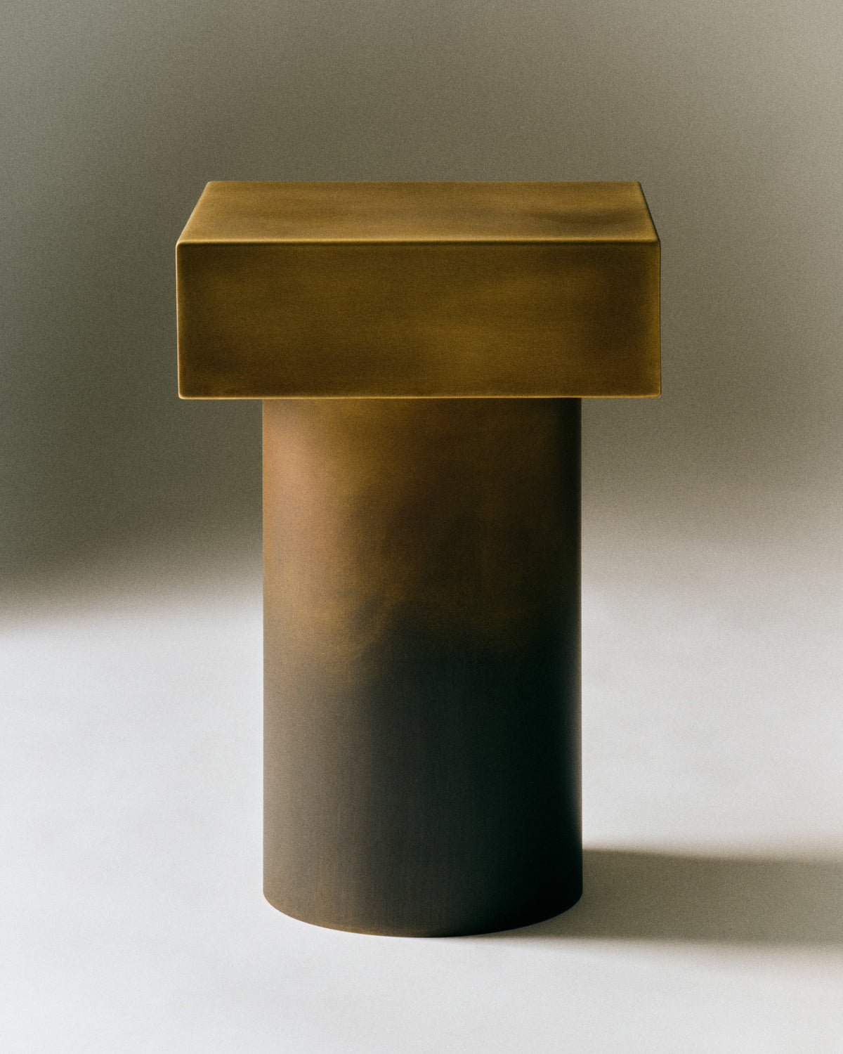 Golden Gradient Side Table — lifestyle setting
