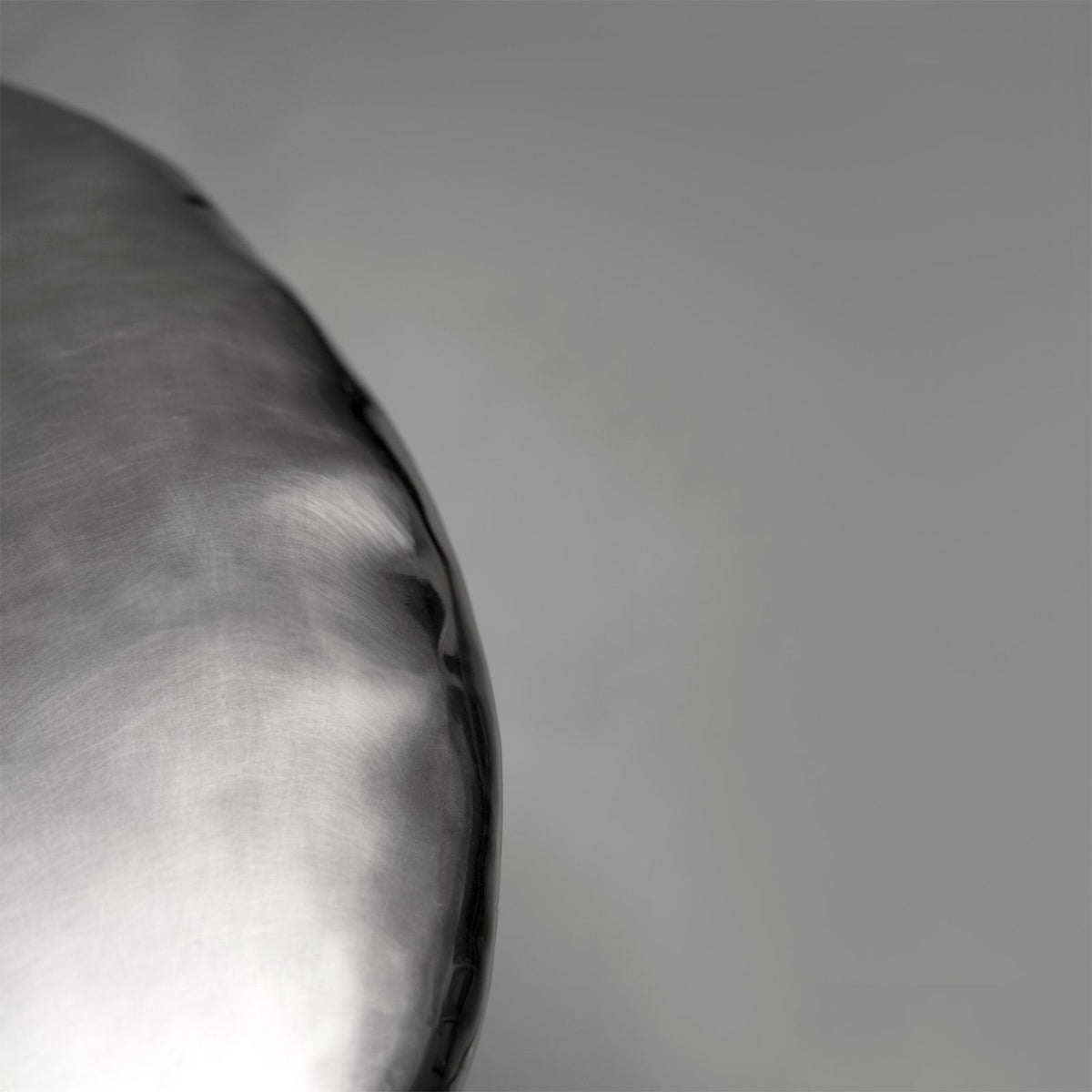 Inflated Steel Coffee Table - Pebble Series by Nitush Aroosh — side angle