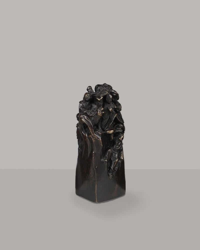 Bronze sculpture of 'Monks on a Mountain', by C.F. Woerffel by RELIC LONDON | The Oblist