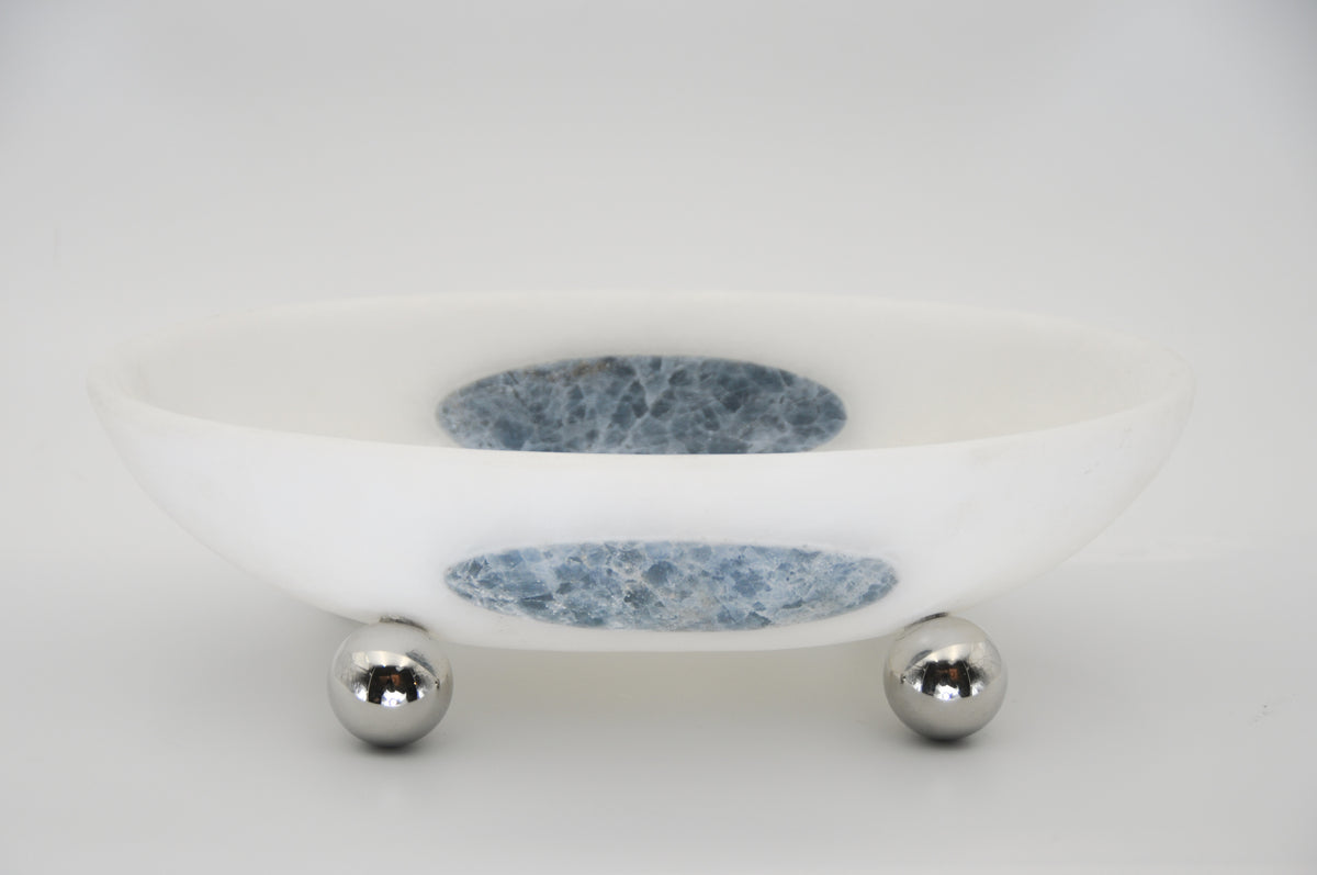 Orbit Bowl, in Stone and Steel — alternate view