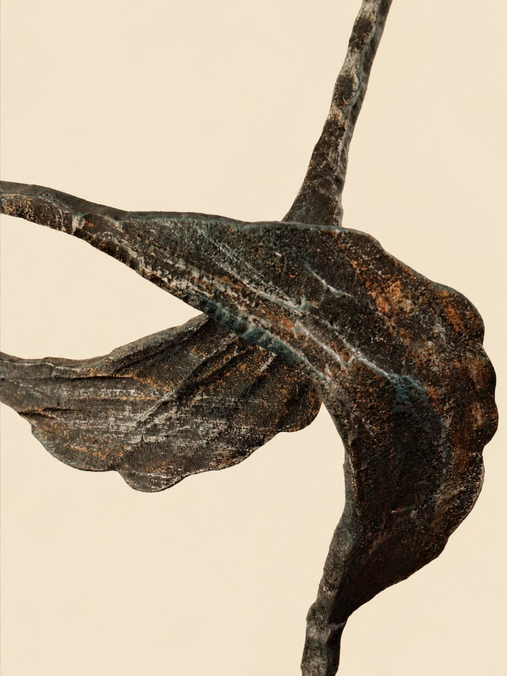 Salvino Marsura Abstract Wrought Iron Sculpture, Italy, 1960s — lifestyle setting
