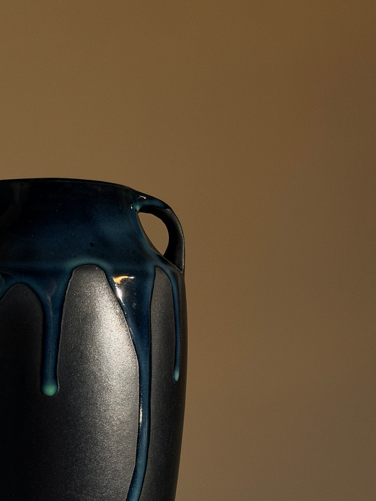 Large Art Deco handled vase by Alfred Lebret, France, circa 1920 — alternate view
