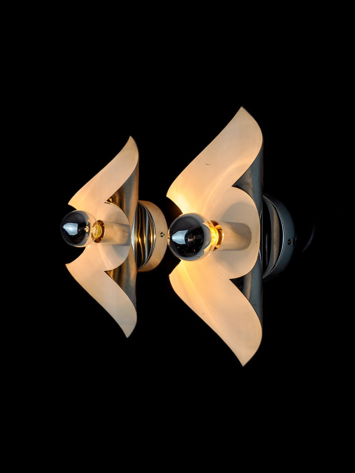 Pair of "Folio" Wall Lights, Italy, 1970s — lifestyle setting