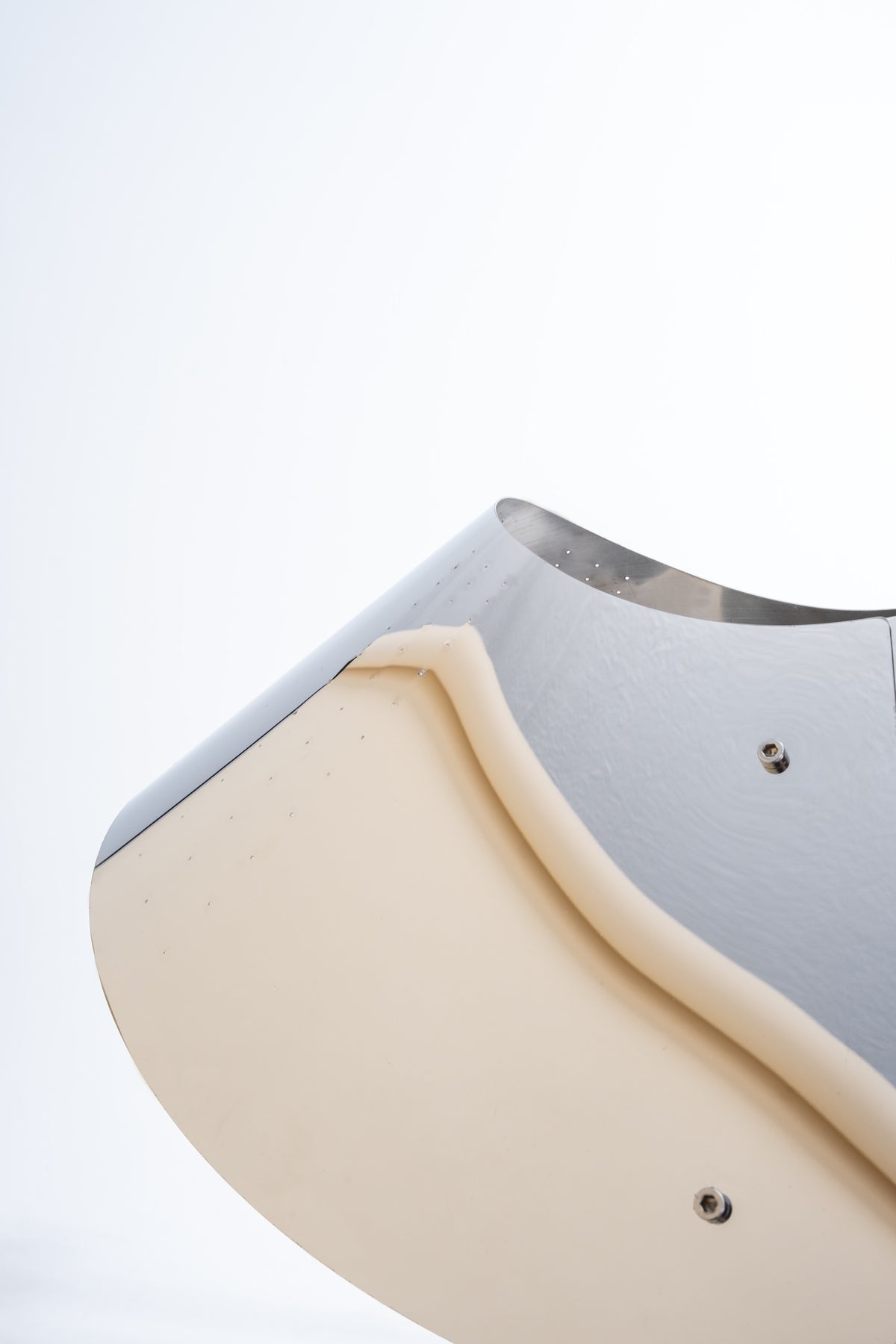 Fold Table Lamp in Stainless Steel — detail view