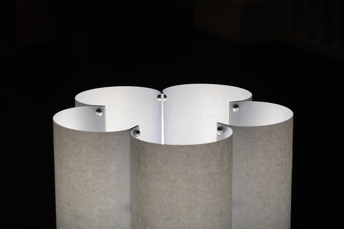 Soom Hanji Table Lamp — close-up of textured paper shade