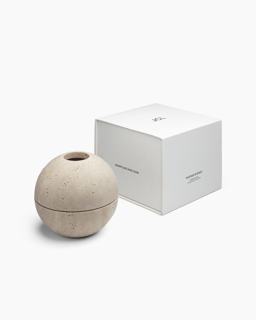 Scandinavian Modern Incense Holder in Stone — alternate view