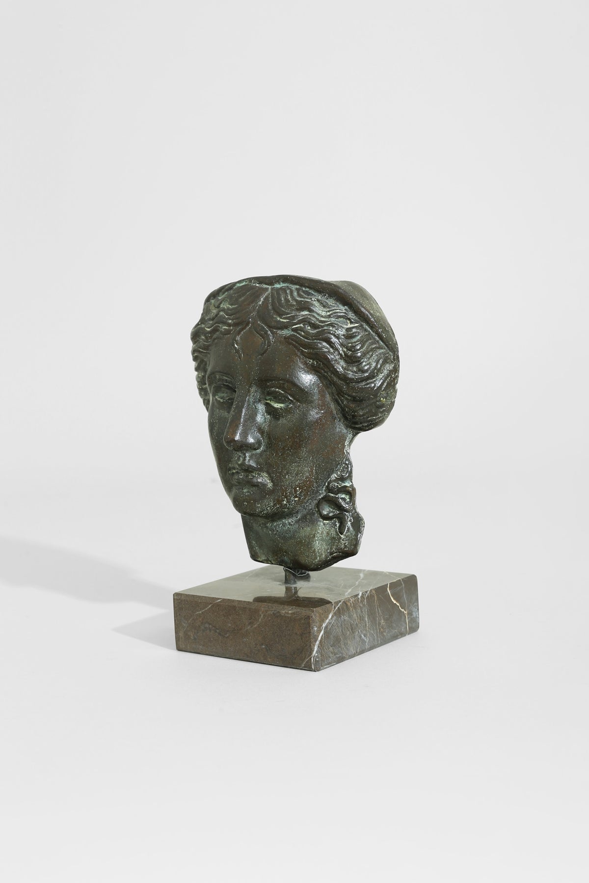 Bronze Bust of Hygieia — detail view