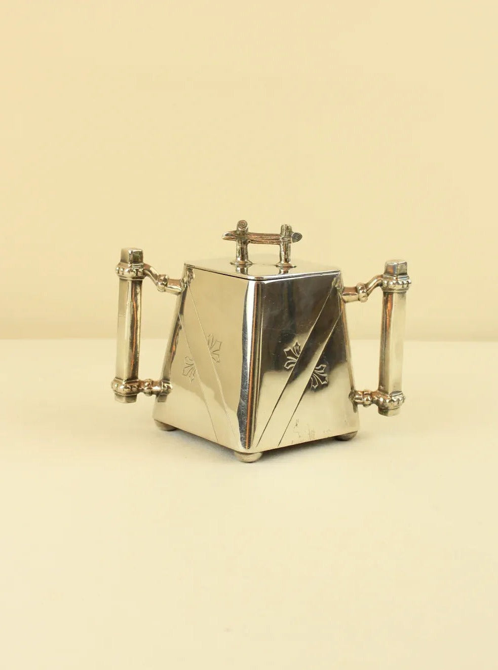  Luxurious Art Deco Coffee Service with Fine China and Silver Rimmed Glasses