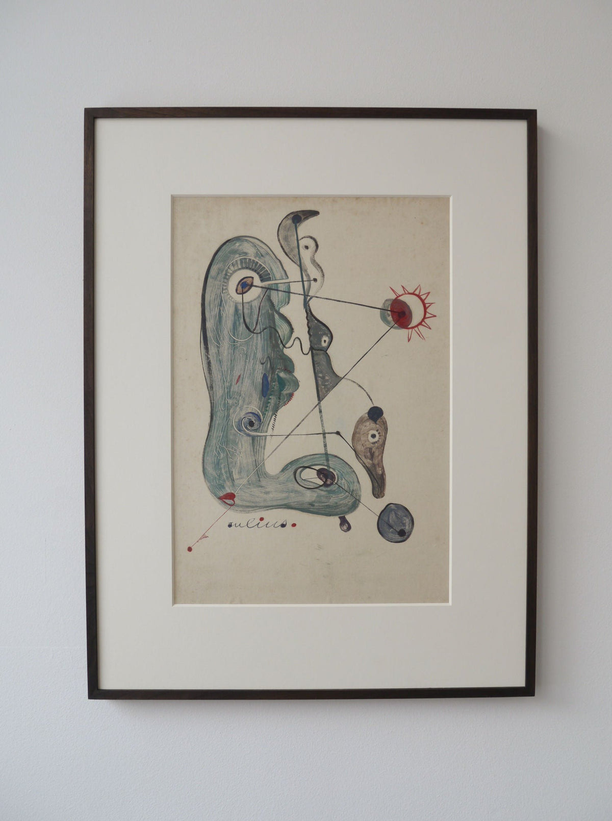 Colorful and avant-garde Surrealist 1930s artwork with imaginative and surreal elements