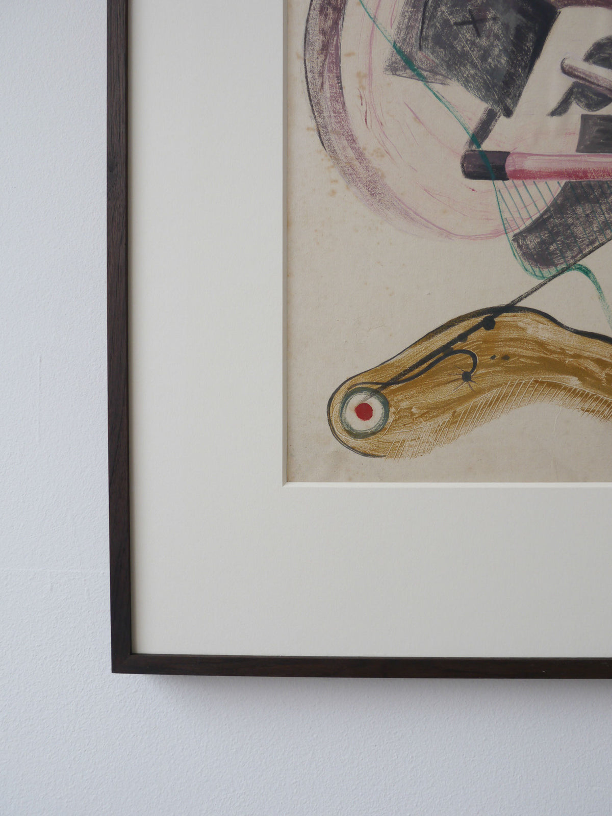 Surrealist 1930s mixed media piece with surreal elements and unconventional materials