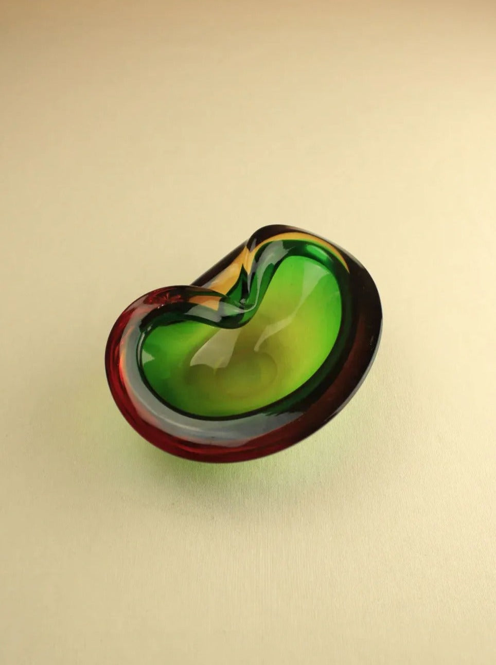 Handcrafted Murano Sommerso Bowl with submerged glass layers
