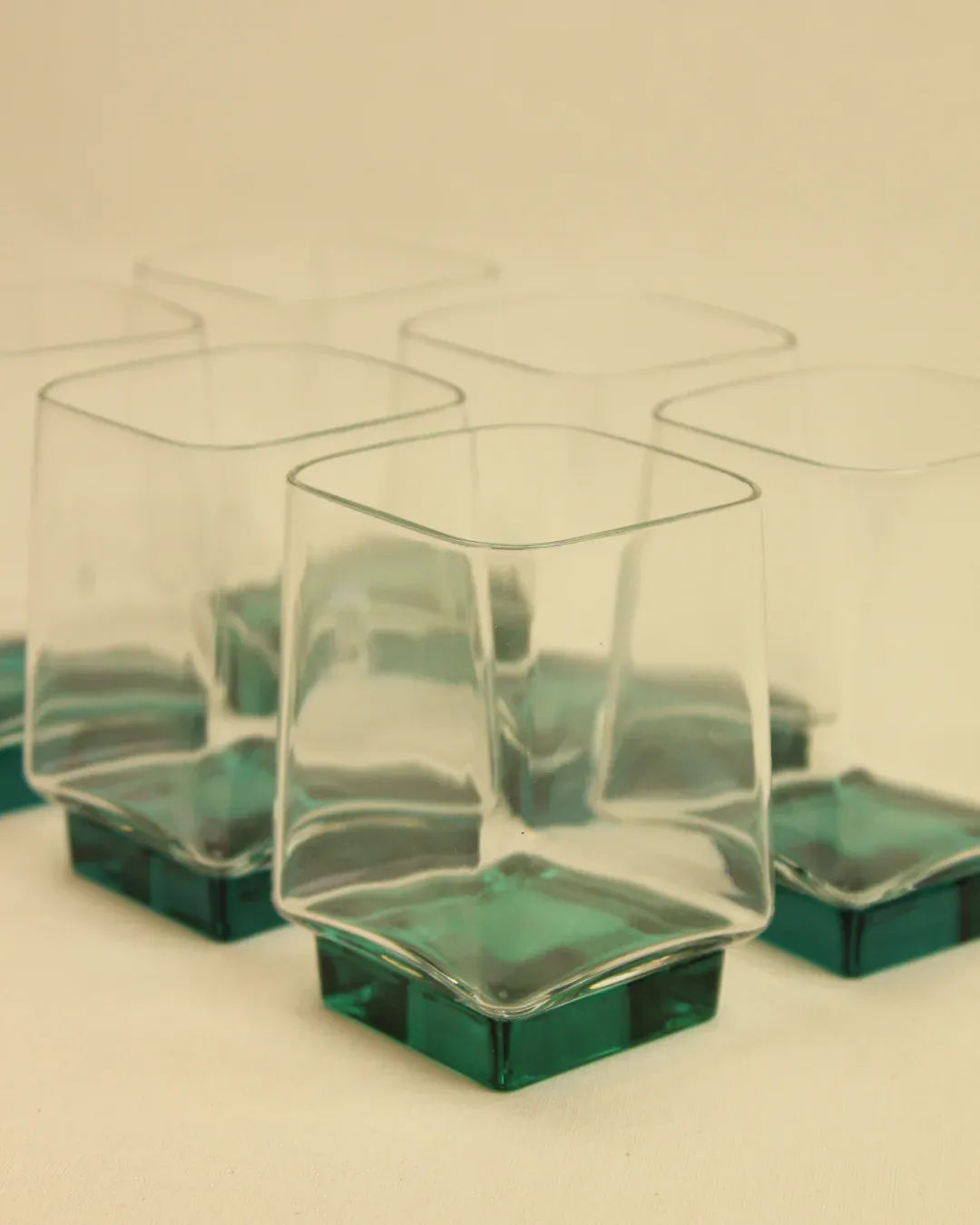 Italian water glasses with classic design and elegant shape